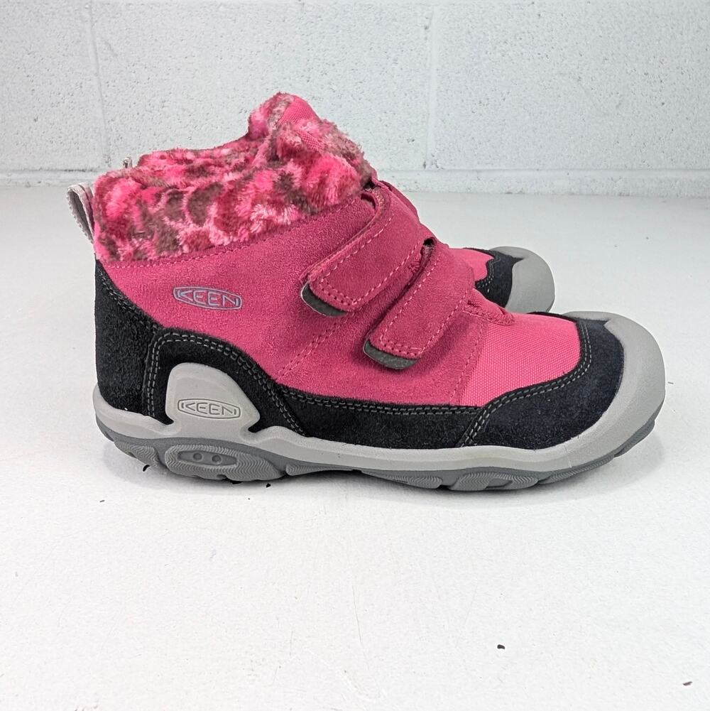 Keen Girls 3 Knotch Chukka Boots - Bright Pink/Gray